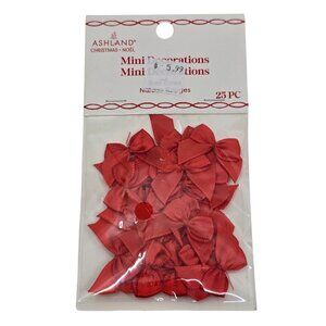 Ashland Red Mini Bows 25 pcs NEW